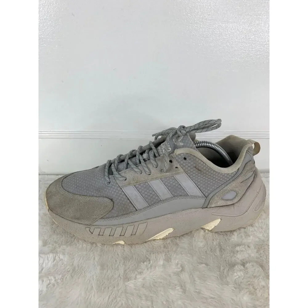 Adidas ZX22 Boost Mens Sneakers Size 11 Gray Mesh & Suede Athletic Shoes